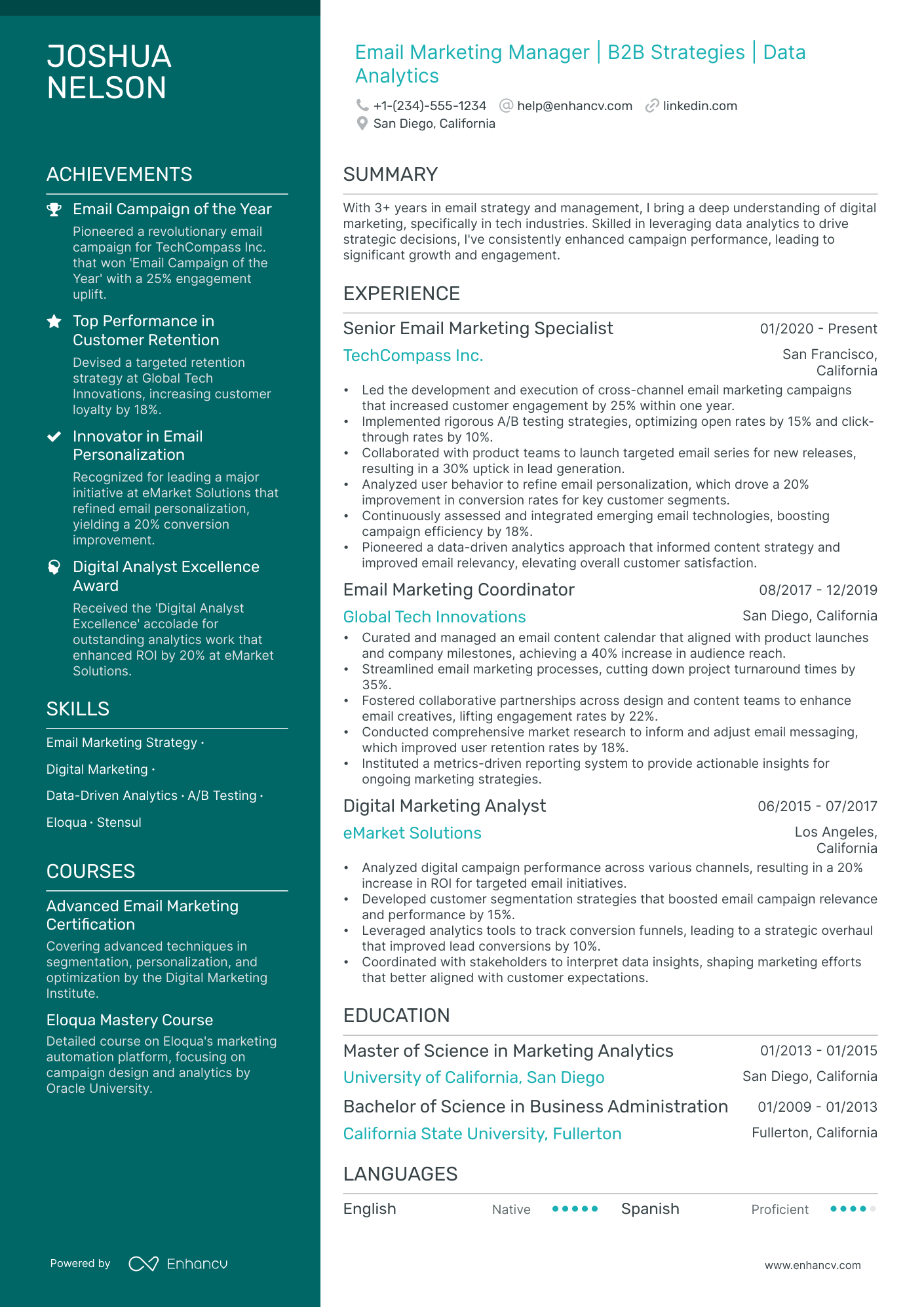 5 Field Marketing Manager Resume Examples & Guide for 2024