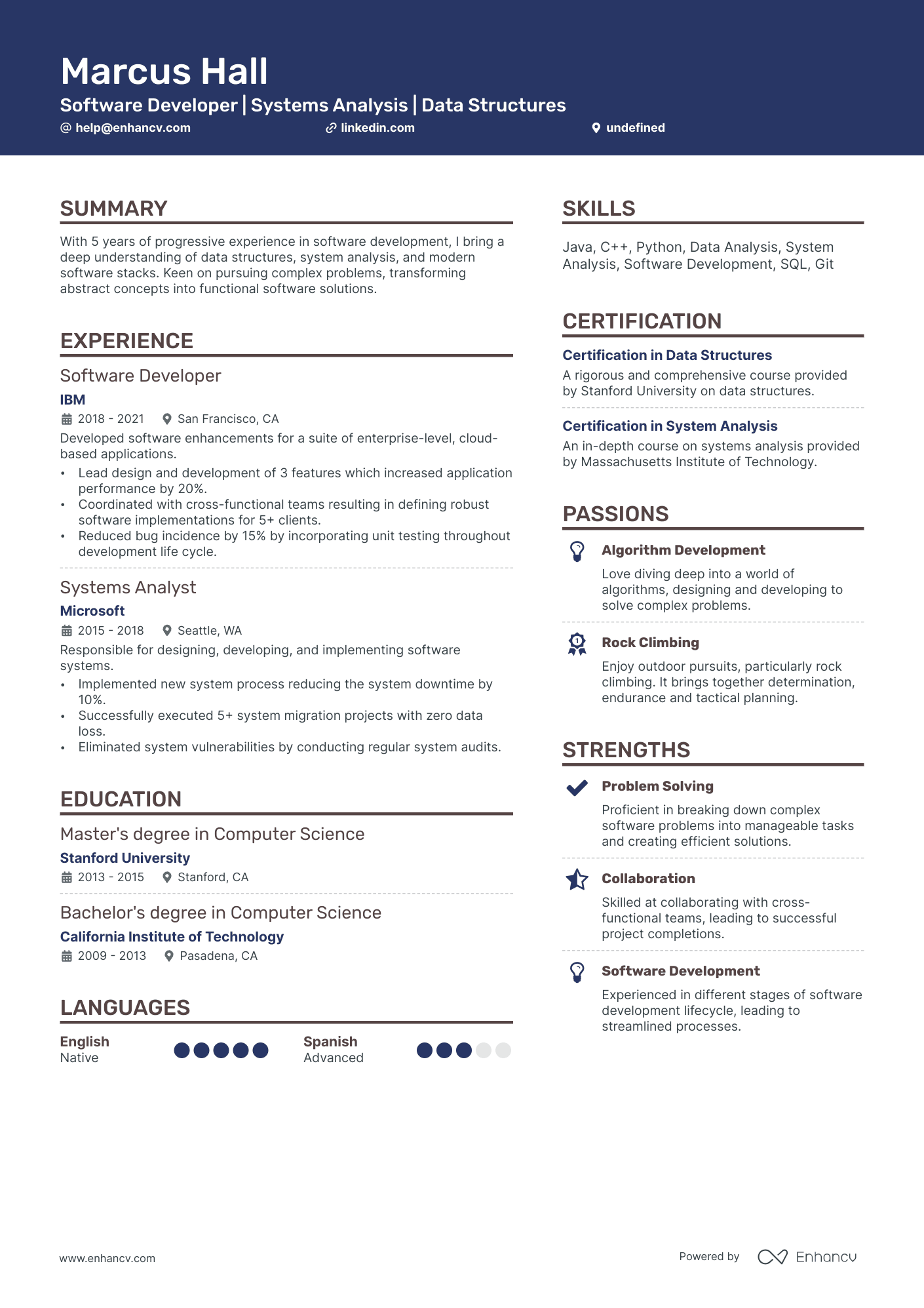 10 Computer Science Internship Resume Examples And Guide For 2025 1181