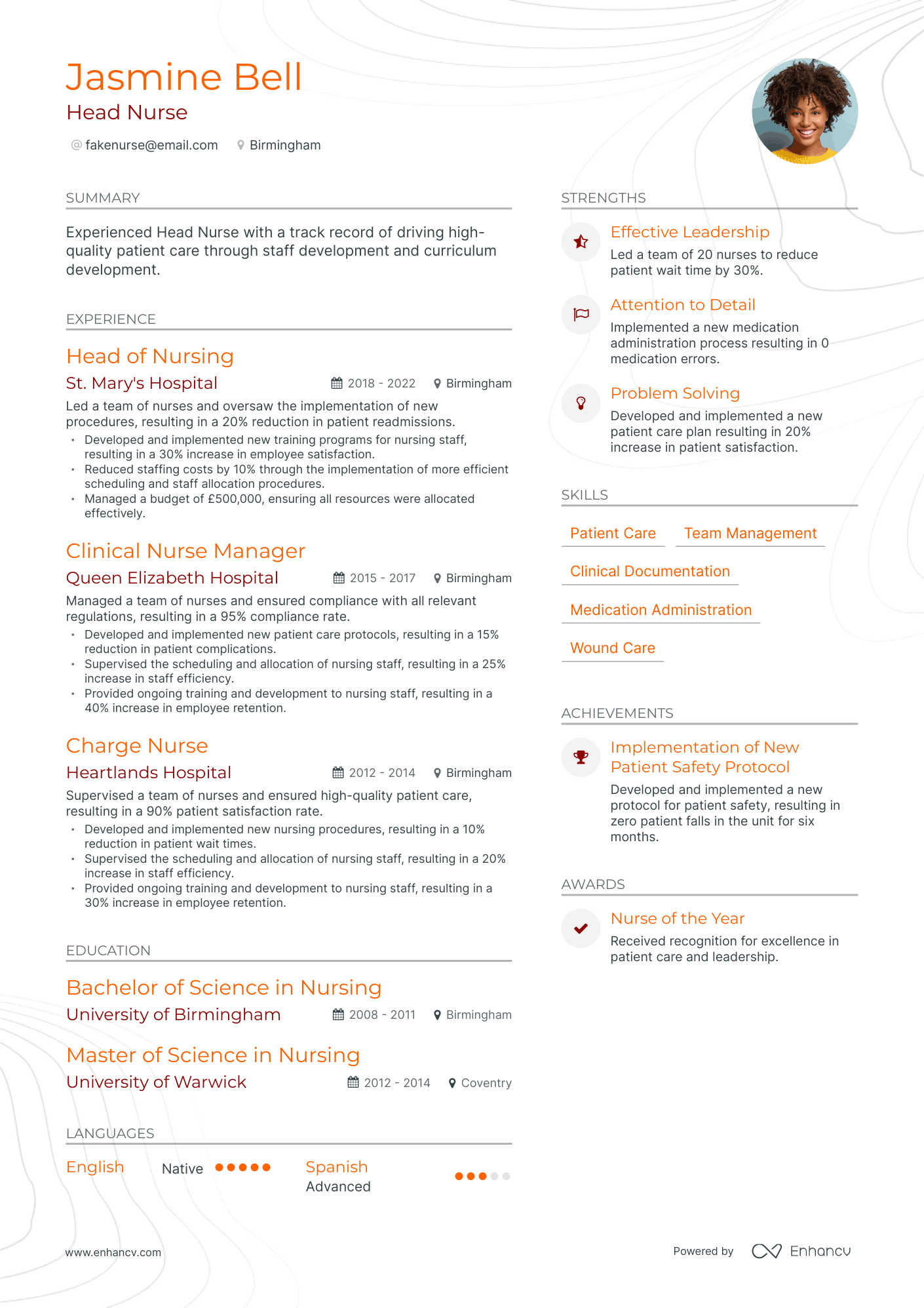 5 Head Nurse Resume Examples & Guide for 2023