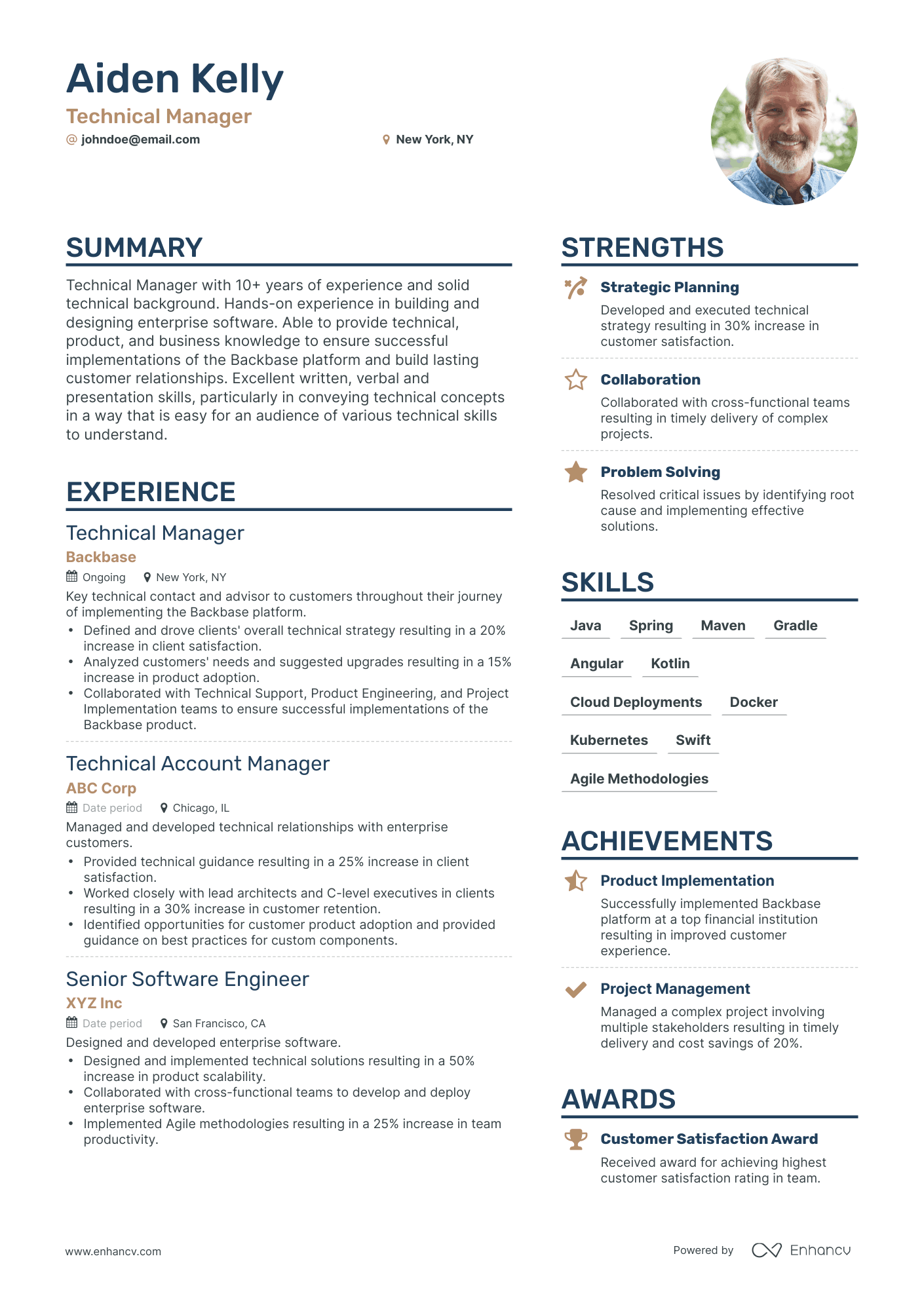 5 Technical Manager Resume Examples & Guide for 2023