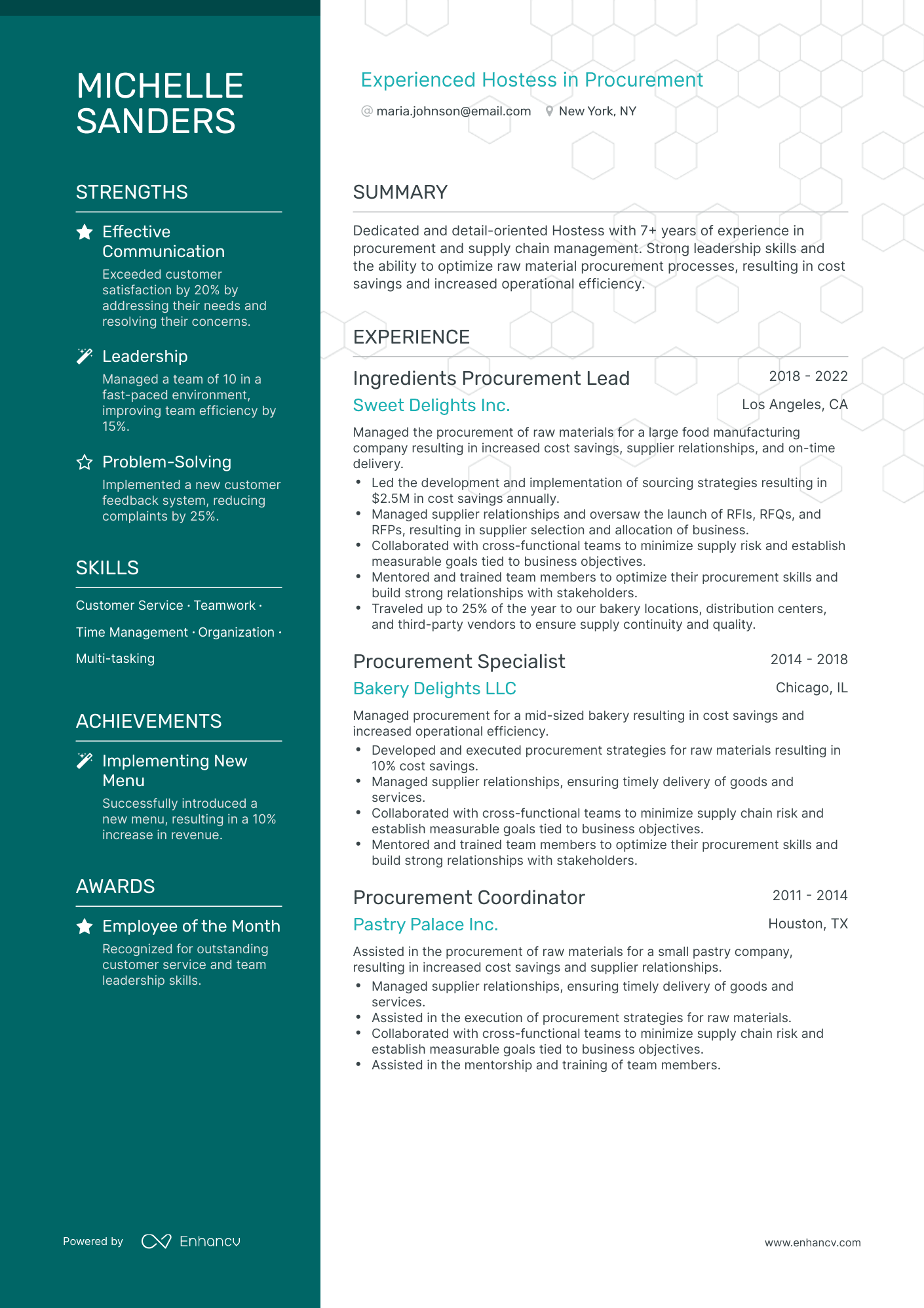 3 Hostess Resume Examples & Guide for 2024