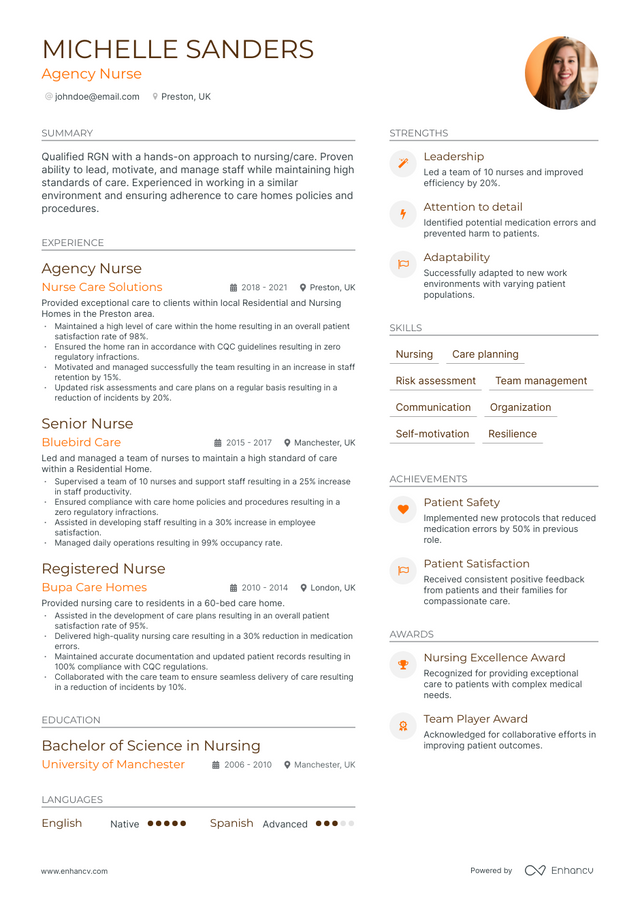 5 Agency Nurse Resume Examples & Guide for 2023