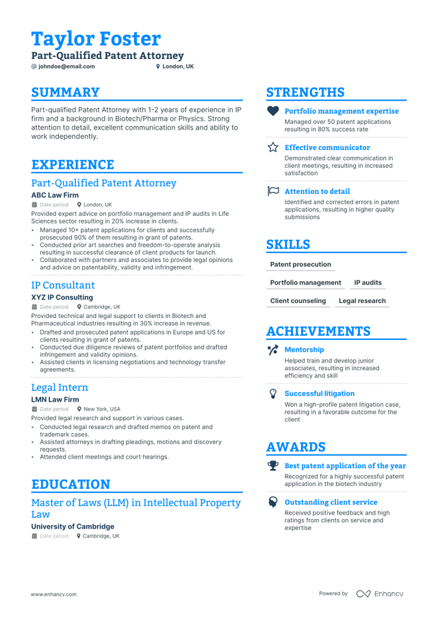 5 Attorney Resume Examples & Guide for 2023