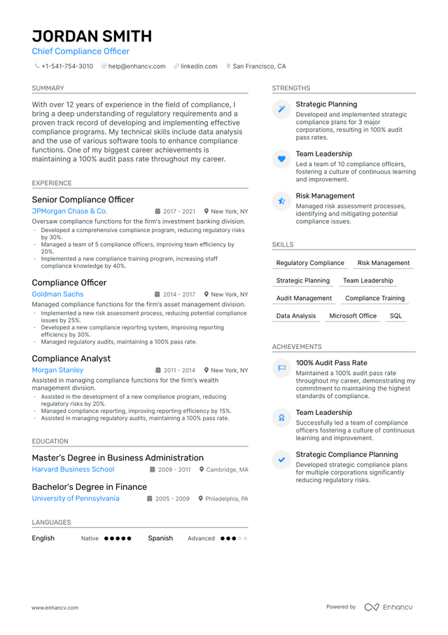 5 CCO Resume Examples & Guide for 2023