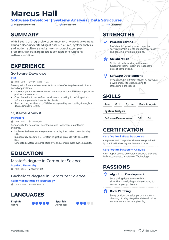 5 Computer Science Internship Resume - AHR0cHM6Ly9jZG4uZW5oYW5jdi5jb20vcmVzdW1lcy9jb21wdXRlci1zY2llbmNlLWludGVybnNoaXAtcmVzdW1lLnBuZw~~.