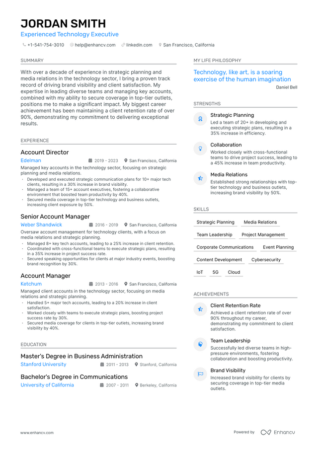 5 Executive Resume Examples & Guide for 2023