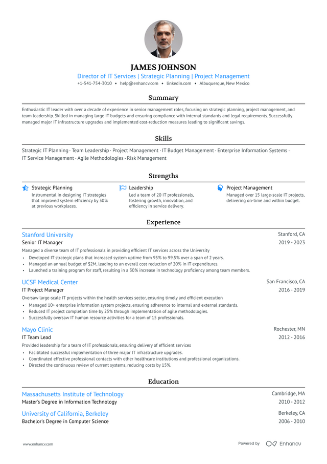 8 IT Director Resume Examples & Guide for 2023