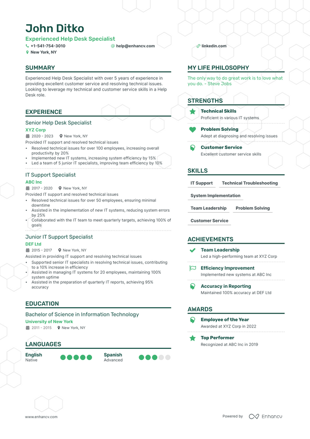 5 IT Support Resume Examples & Guide for 2023