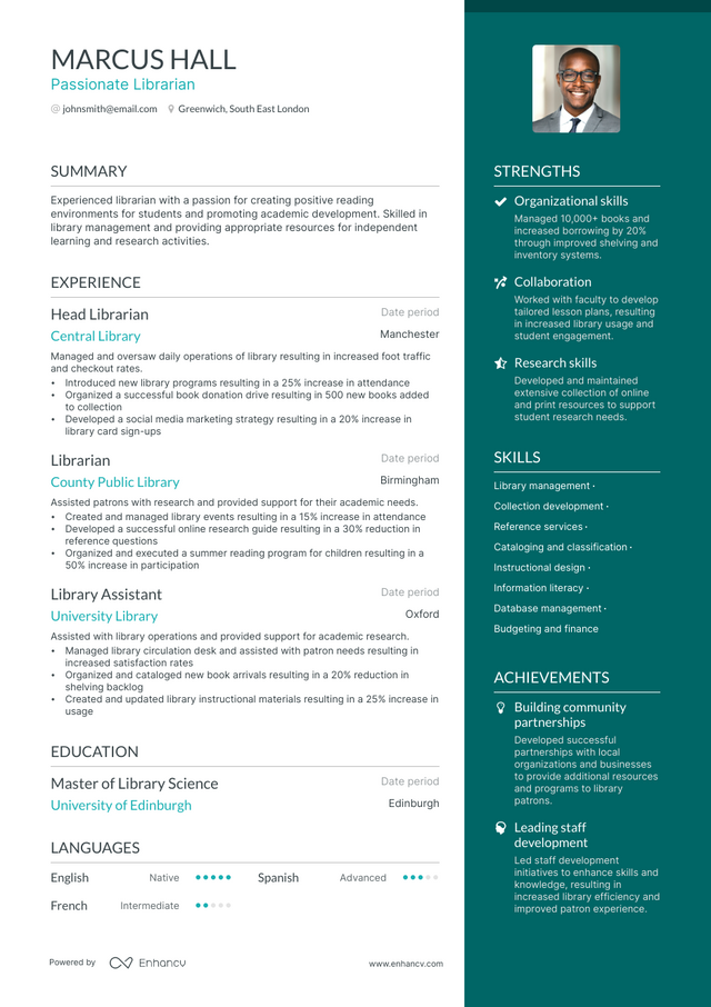 5 Librarian Resume Examples & Guide for 2023