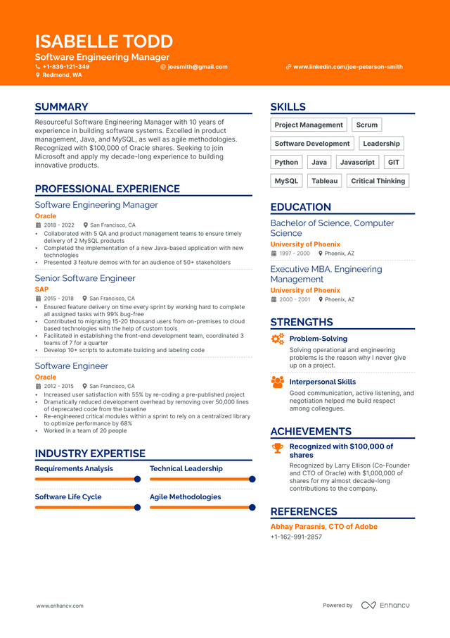 Microsoft Resume Examples