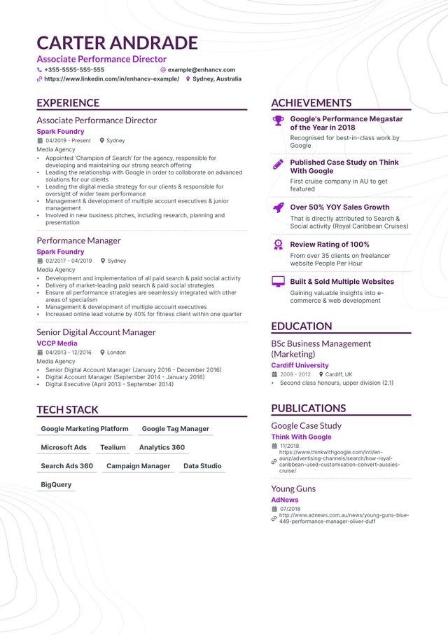 5 PPC Specialist Resume Examples & Guide for 2023