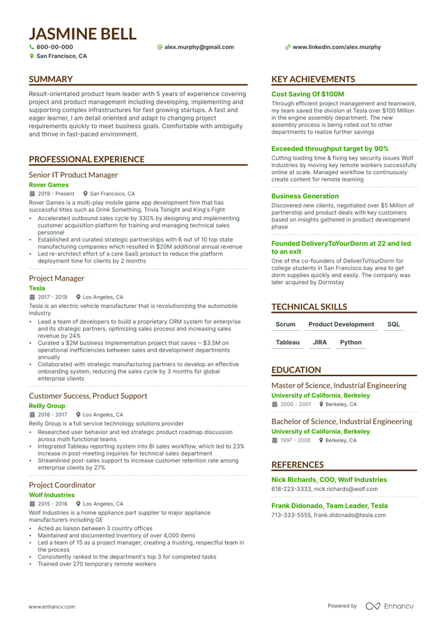 13 Product Manager Resume Examples & Guide for 2023