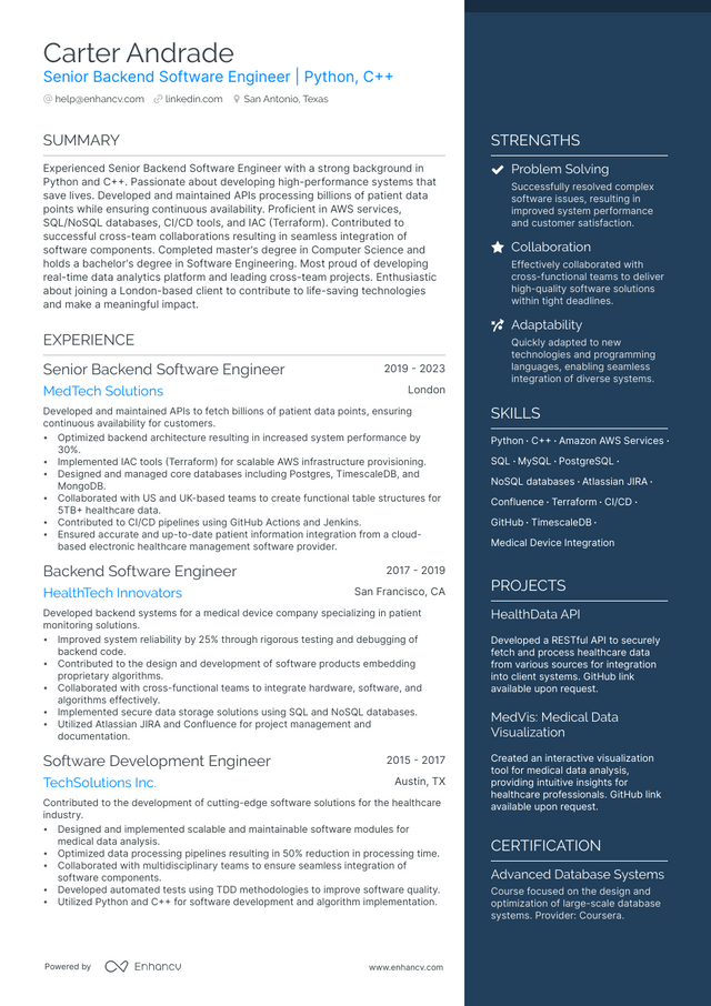 5 Reliability Engineer Resume Examples & Guide for 2023