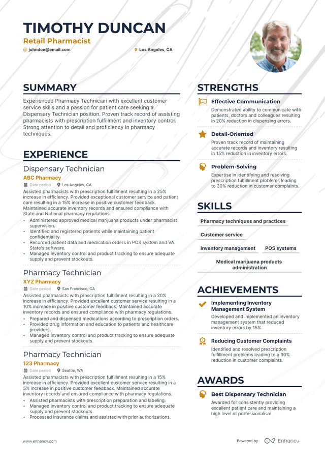 5 Retail Pharmacist Resume Examples Guide For 2023   AHR0cHM6Ly9jZG4uZW5oYW5jdi5jb20vcmVzdW1lcy9yZXRhaWwtcGhhcm1hY2lzdC1yZXN1bWUucG5n. 