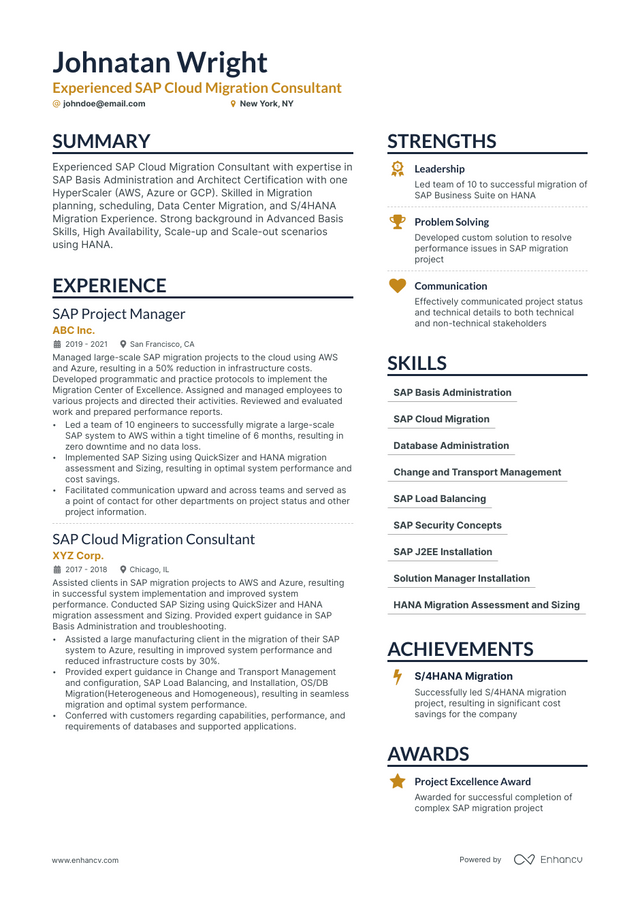 5 SAP Project Manager Resume Examples & Guide for 2023