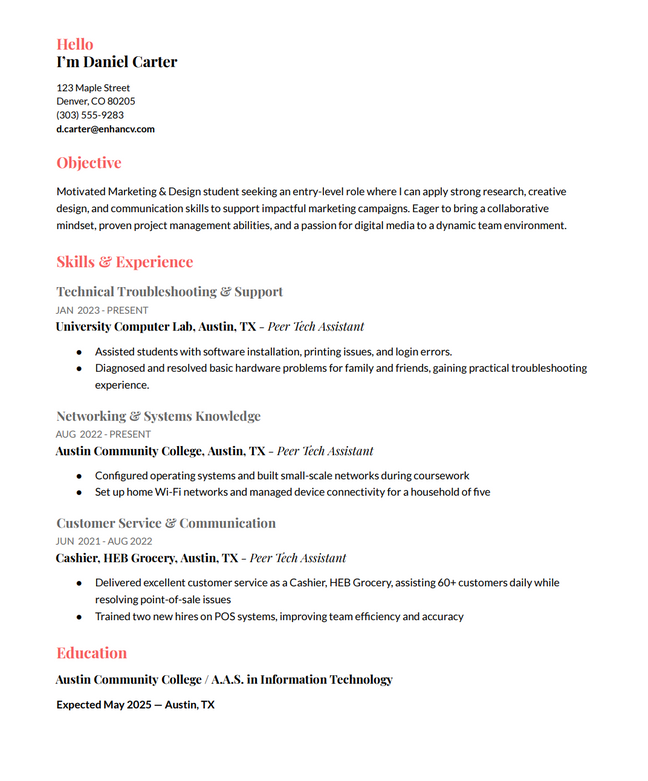 Resume Template