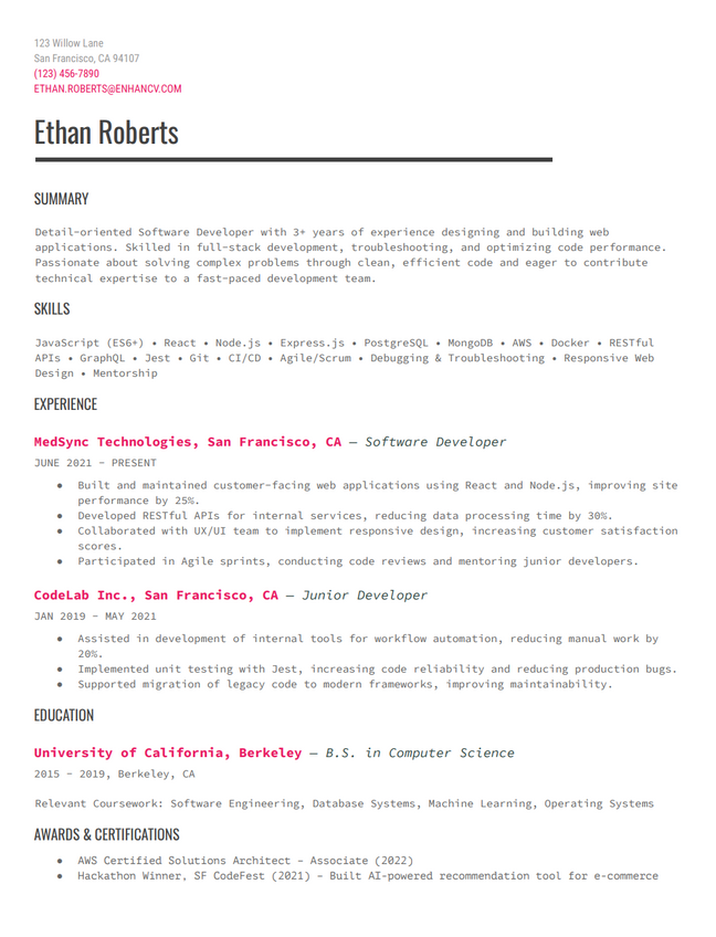 Resume Template