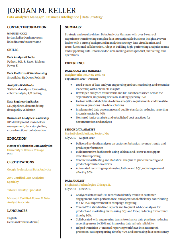 Resume Template