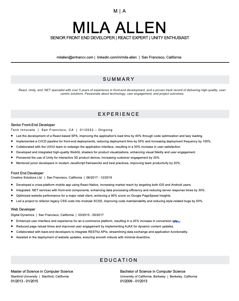 Resume Template