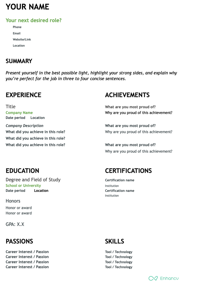 Resume Template