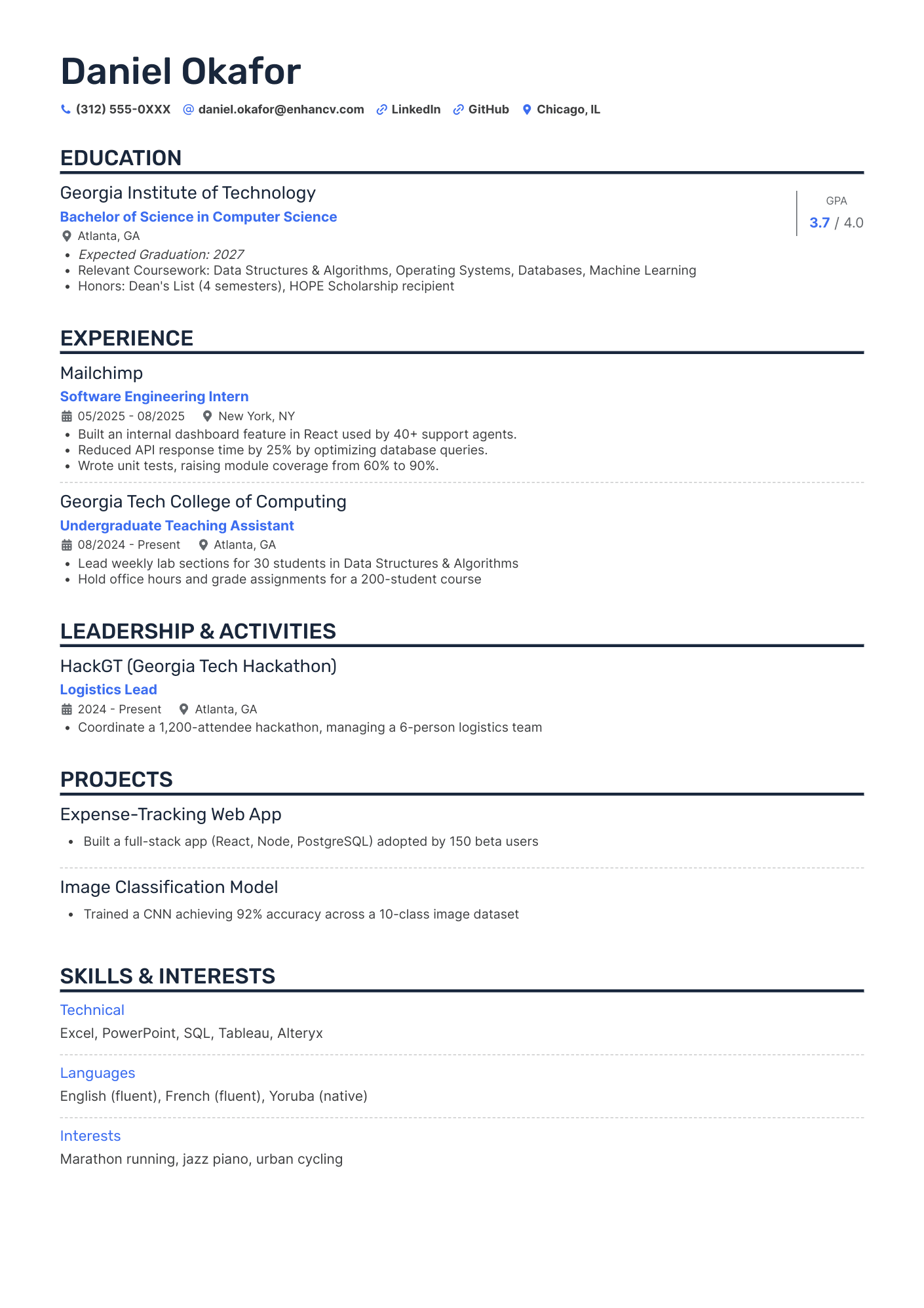 Resume Template