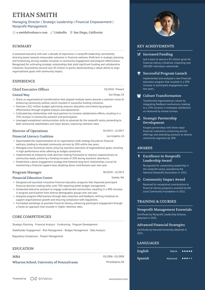 Elegant ATS resume template example featuring refined typography, subtle accents, and placeholder text.
