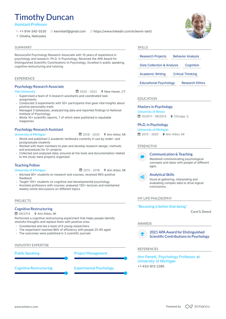 application development manager resume example
