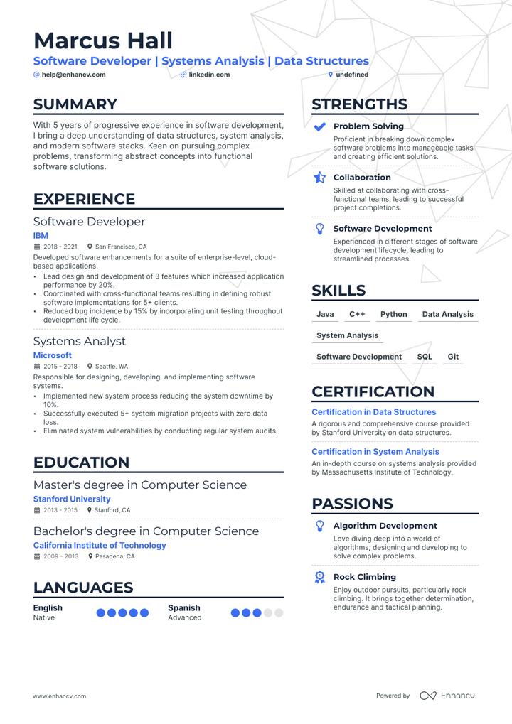 5 Computer Science Internship Resume Examples & Guide for 2023