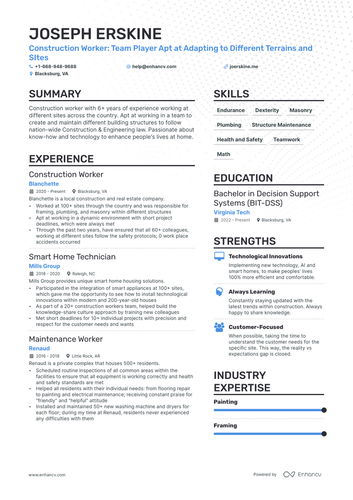 5 Construction Office Manager Resume Examples & Guide for 2023