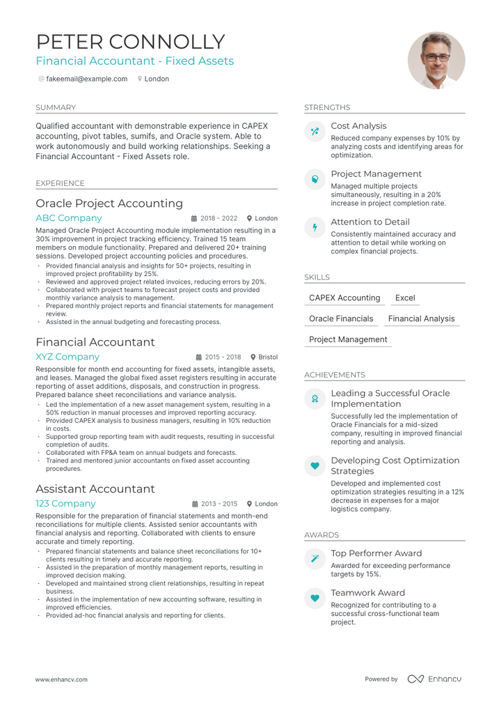 oracle fusion project manager resume