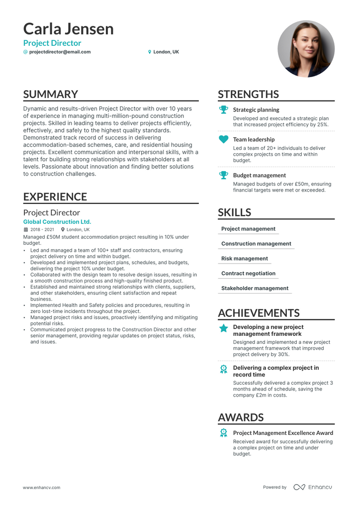 5 Project Director Resume Examples & Guide for 2023