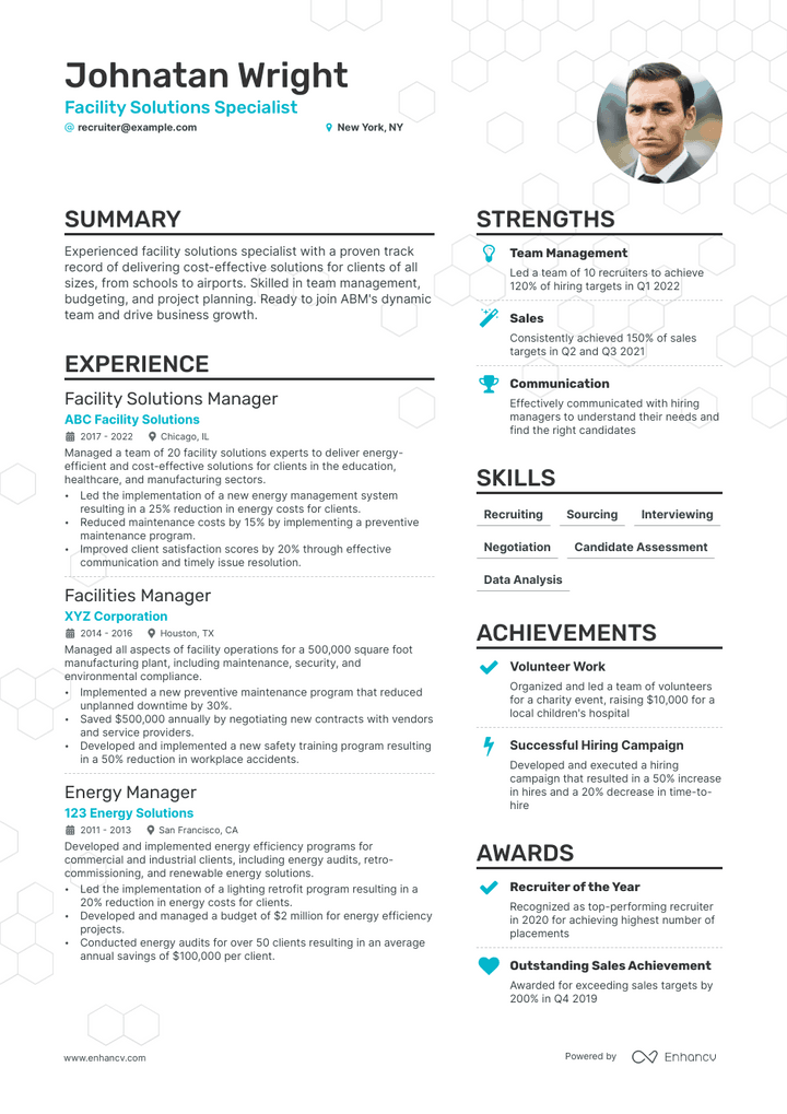 recruiter resume example