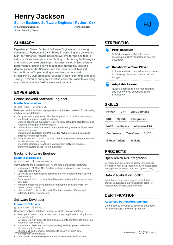 5 Senior Mechanical Engineer Resume Examples & Guide for 2023