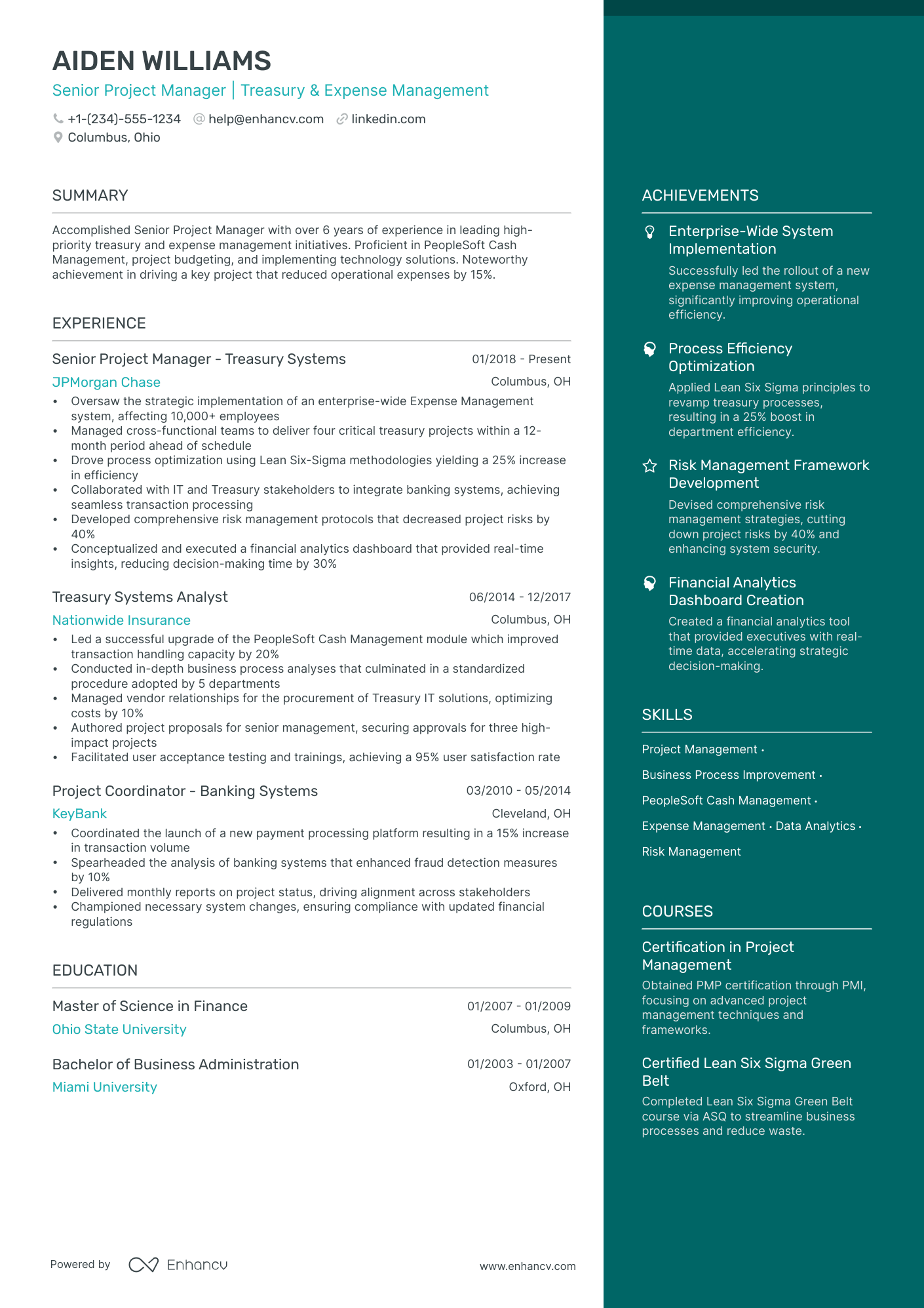 5 Business Project Manager Resume Examples & Guide for 2024