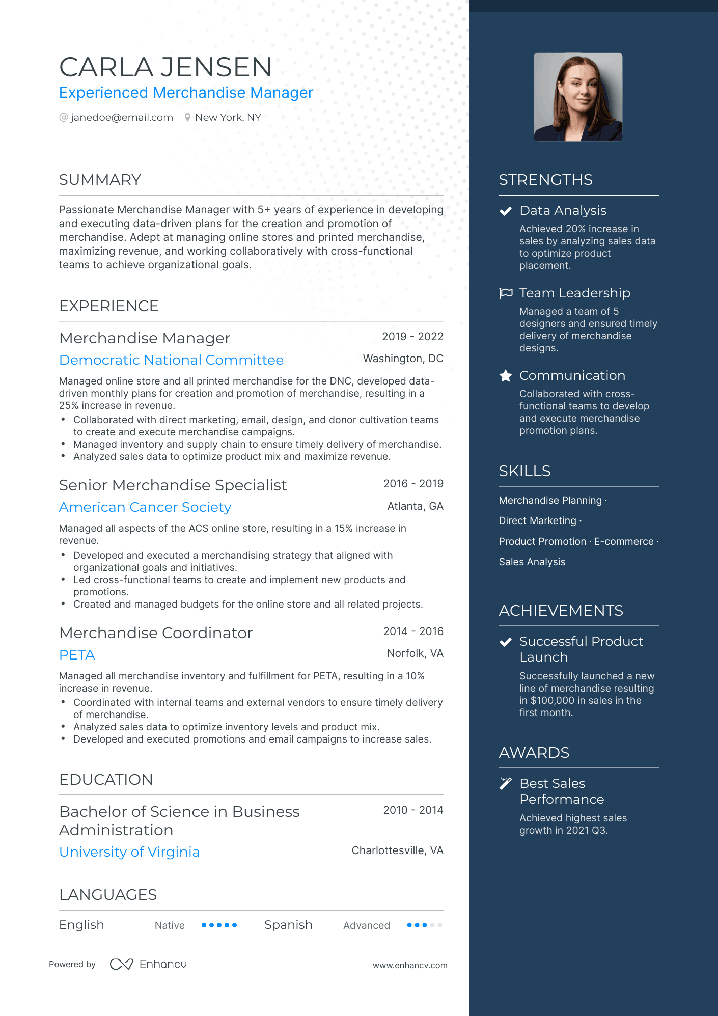 5 Merchandise Manager Resume Examples & Guide for 2023