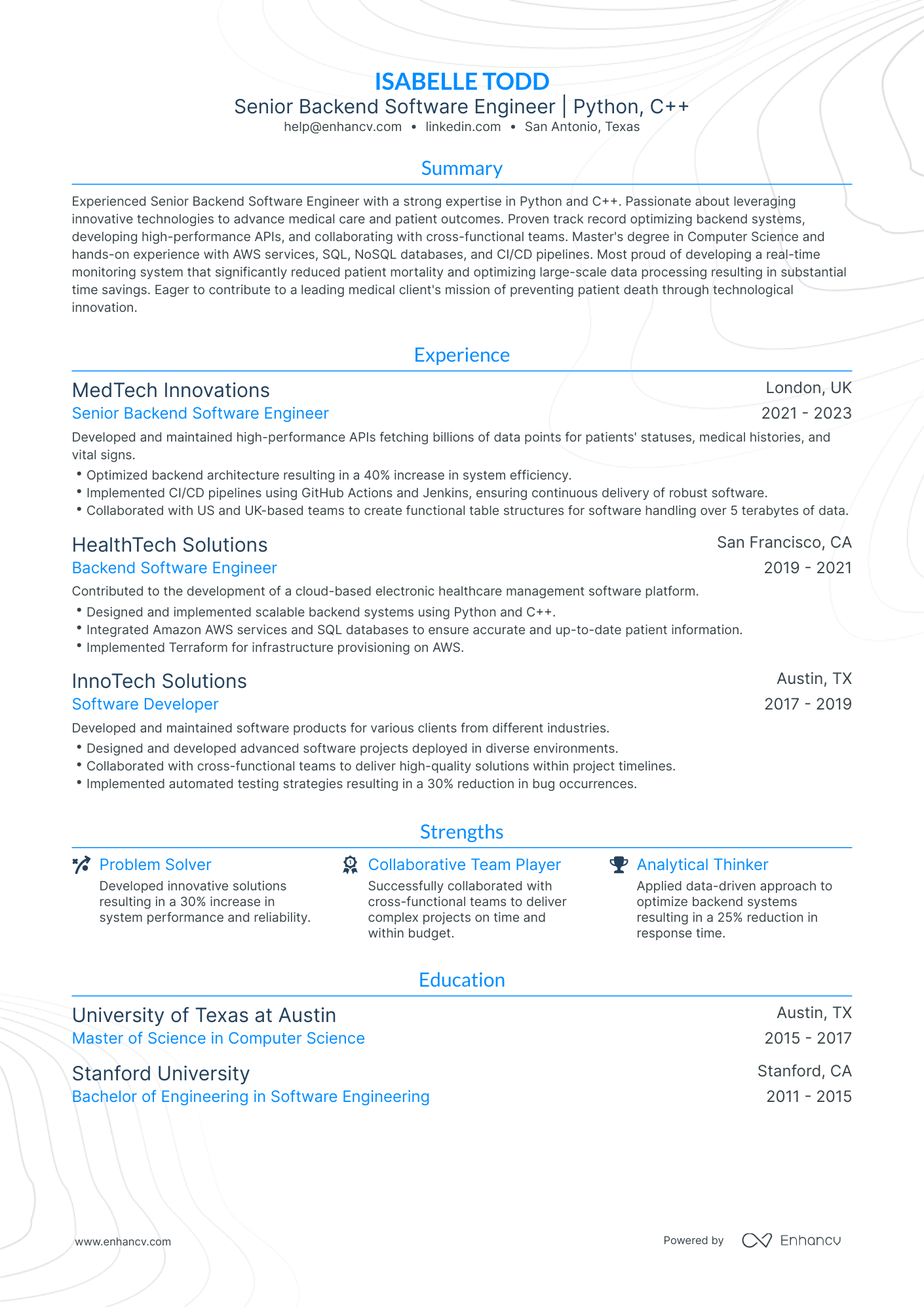 5 Platform Engineer Resume Examples & Guide for 2024