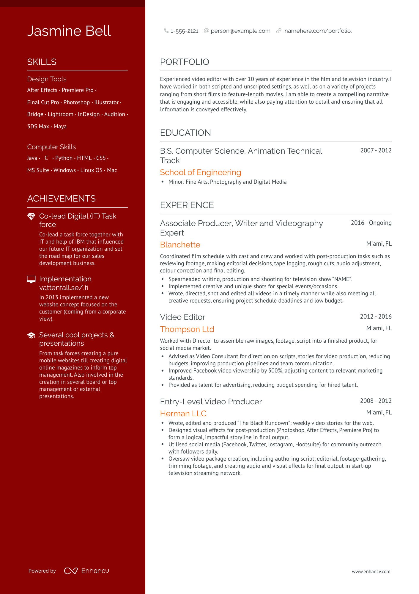 6 Video Editor Resume Examples & Guide for 2023