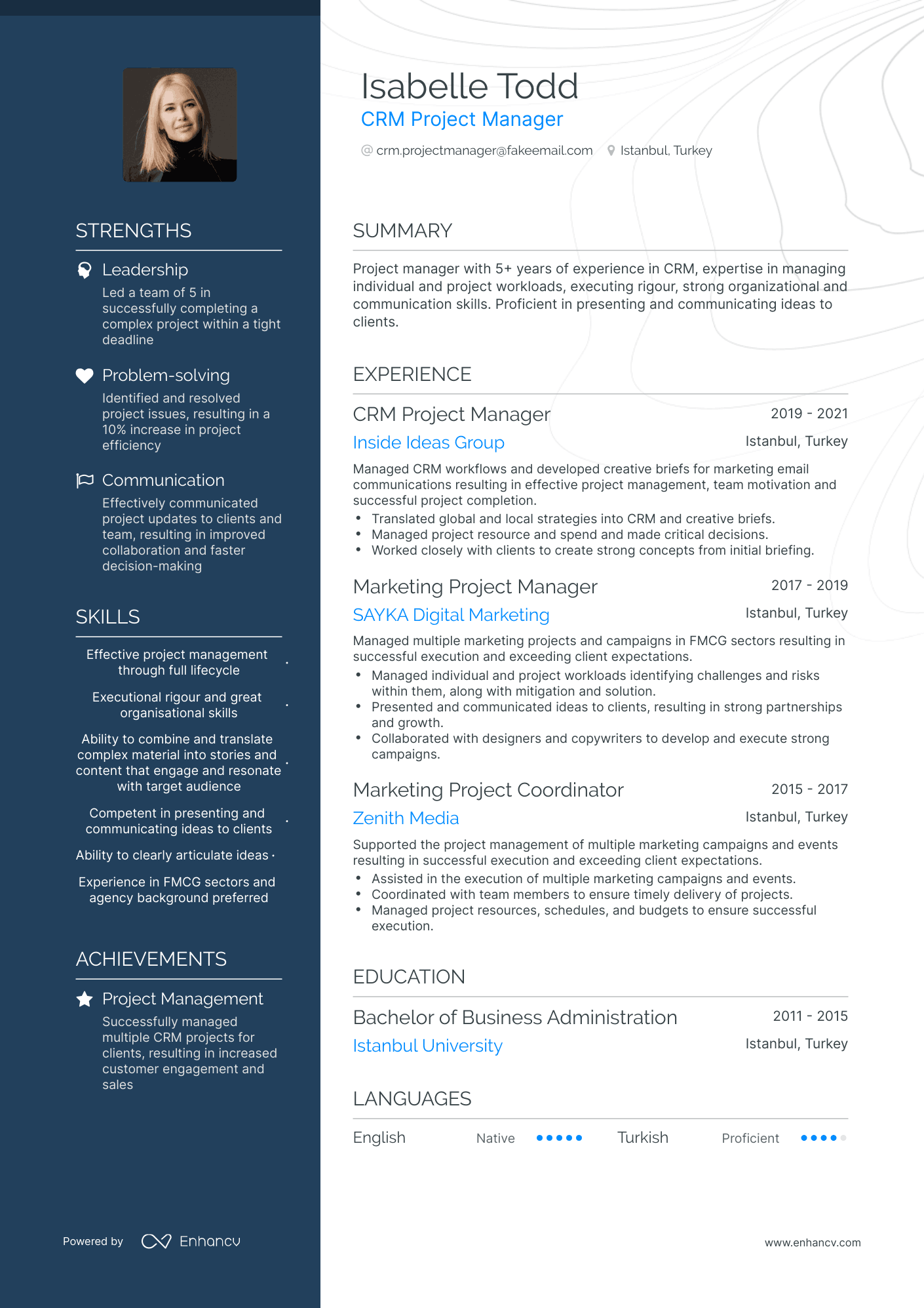 5 CRM Project Manager Resume Examples & Guide for 2024