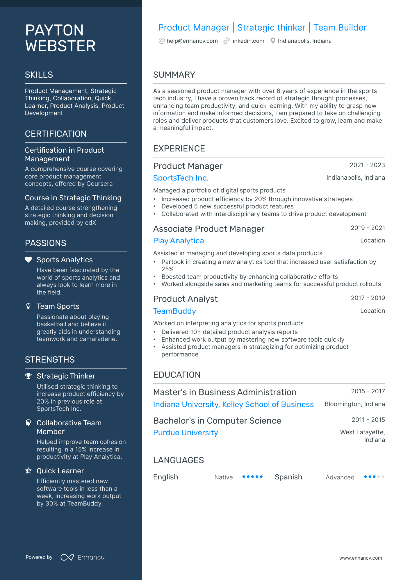 10 Product Manager Intern Resume Examples & Guide for 2025