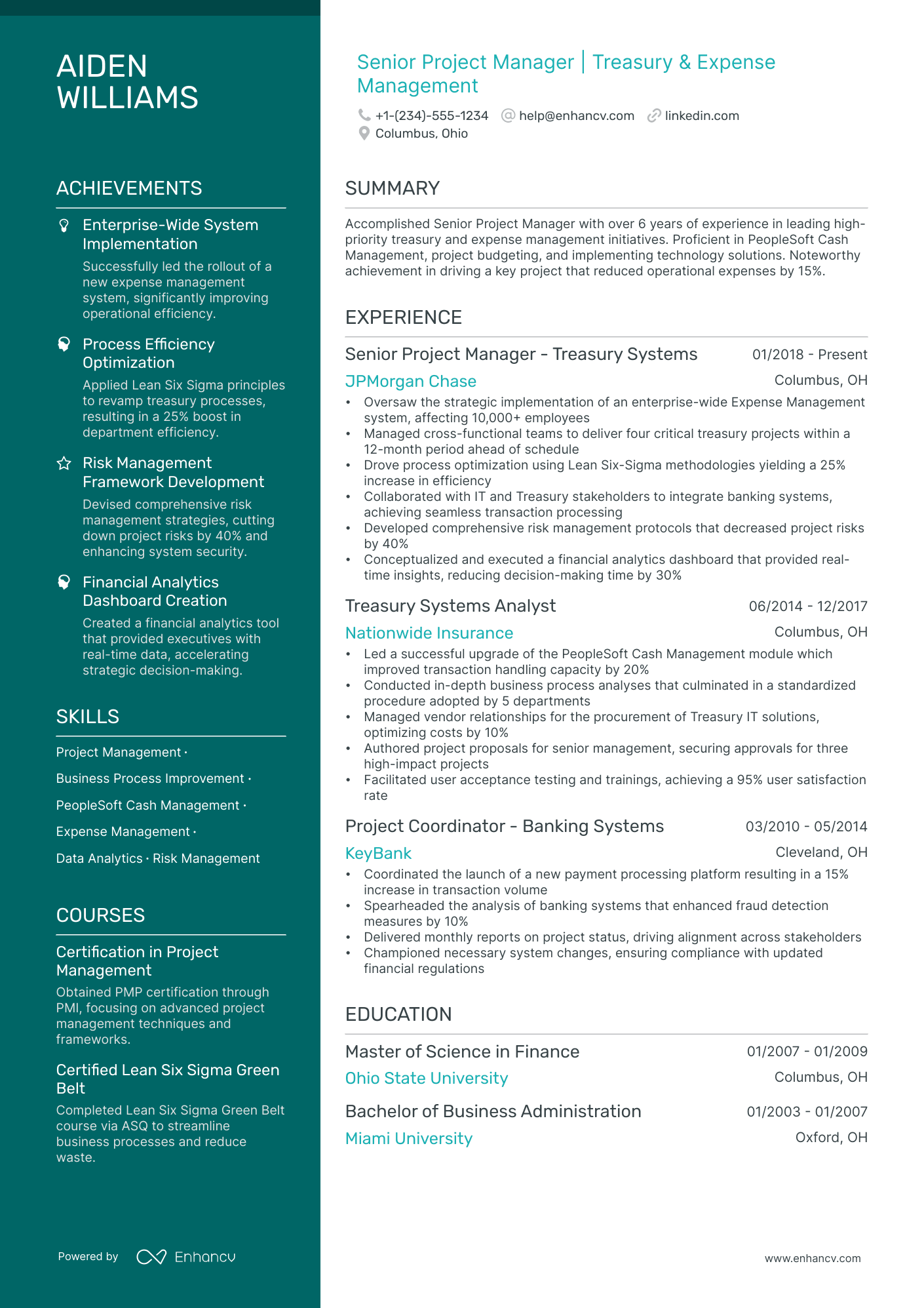 5 Business Project Manager Resume Examples & Guide for 2024