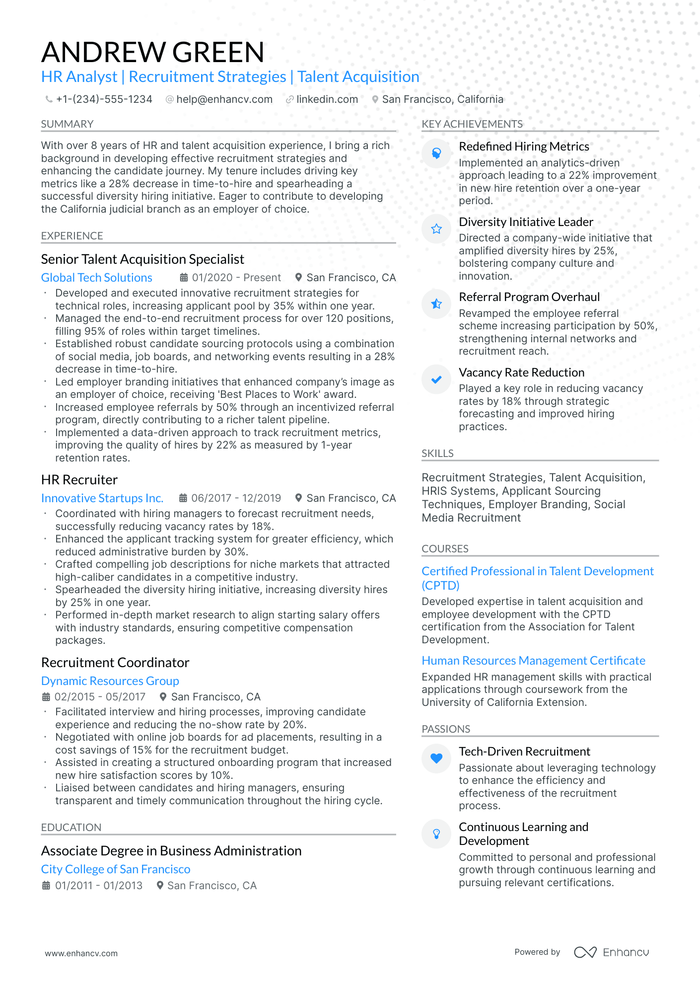 10 HR Analyst Resume Examples & Guide for 2026