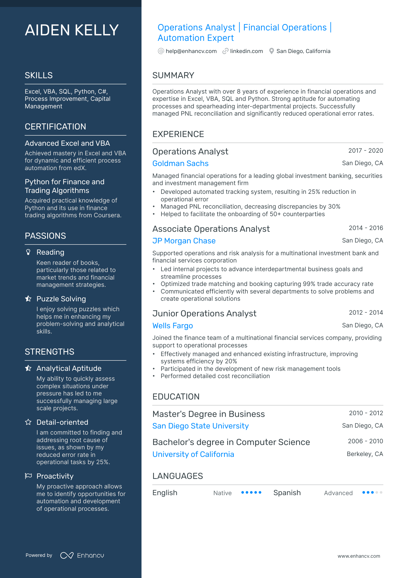 O2c Resume 10 Operations Analyst Resume Examples & Guide for 2026