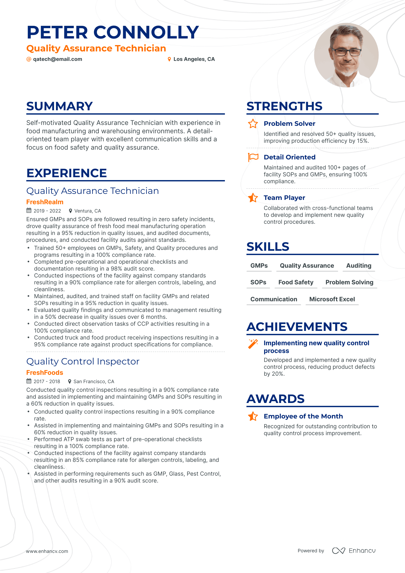 5 Quality Assurance Technician Resume Examples & Guide For 2024