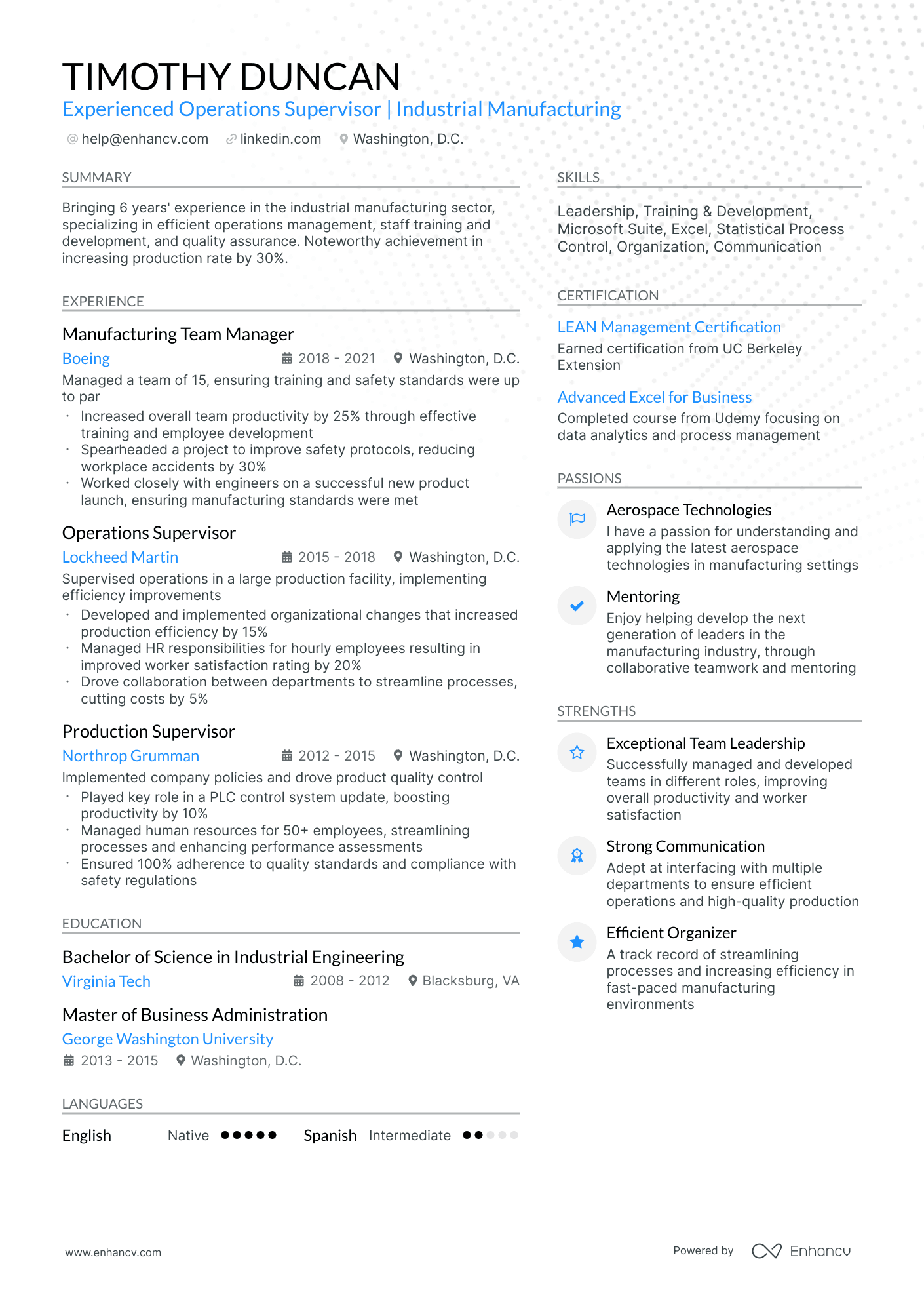 10 Operations Supervisor Resume Examples & Guide for 2026