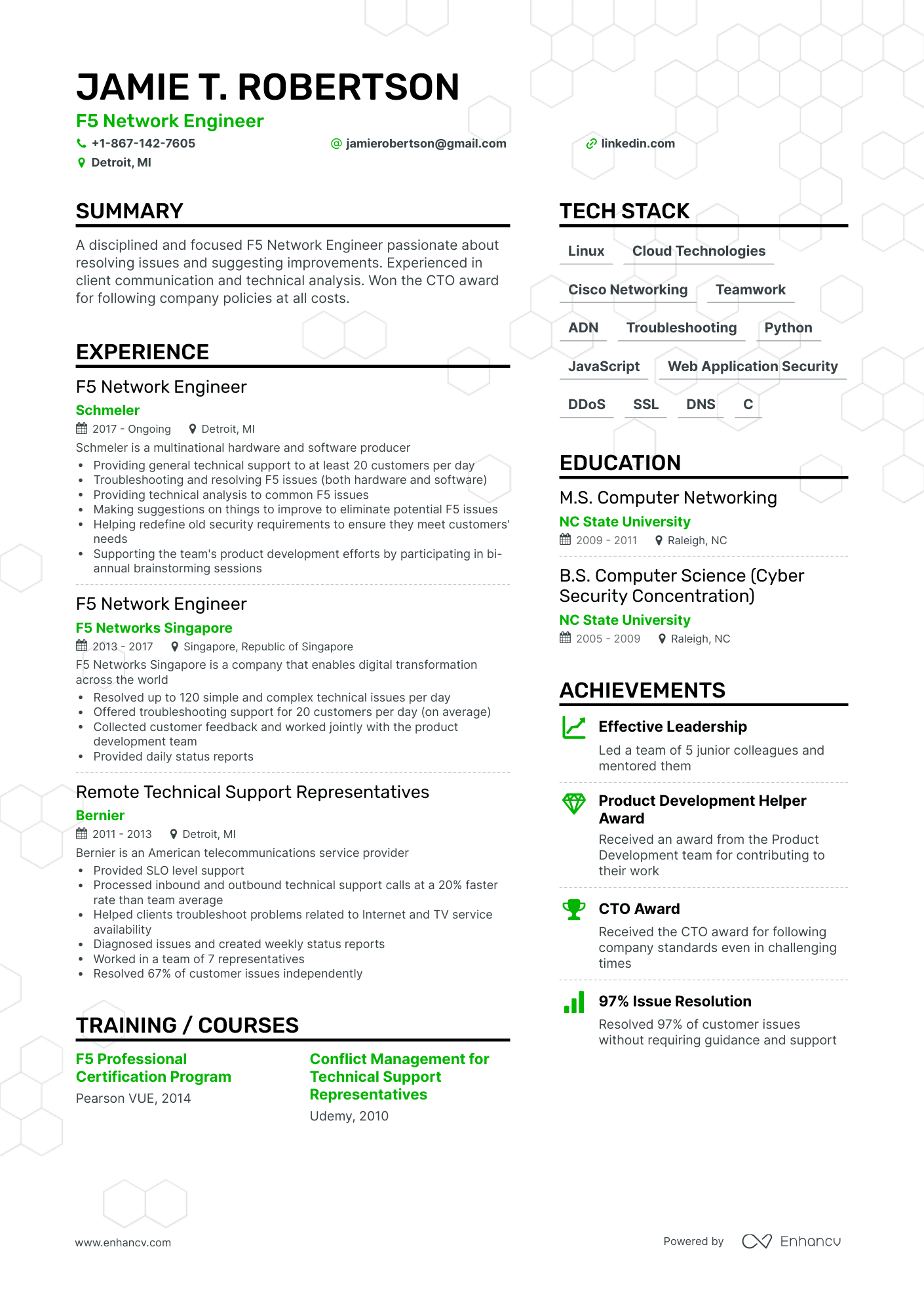 15 Network Engineer Resume Examples & Guide for 2024