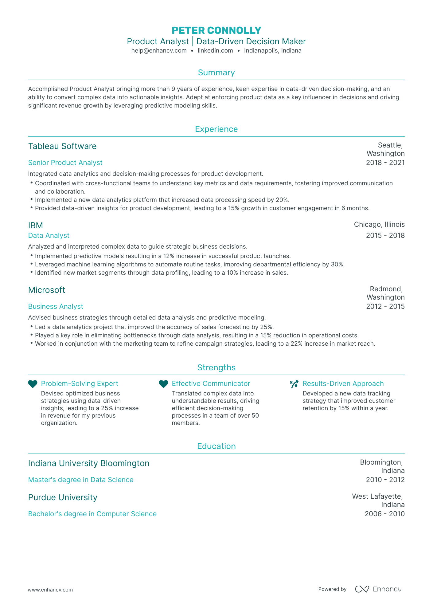 5 Product Analyst Resume Examples & Guide for 2023