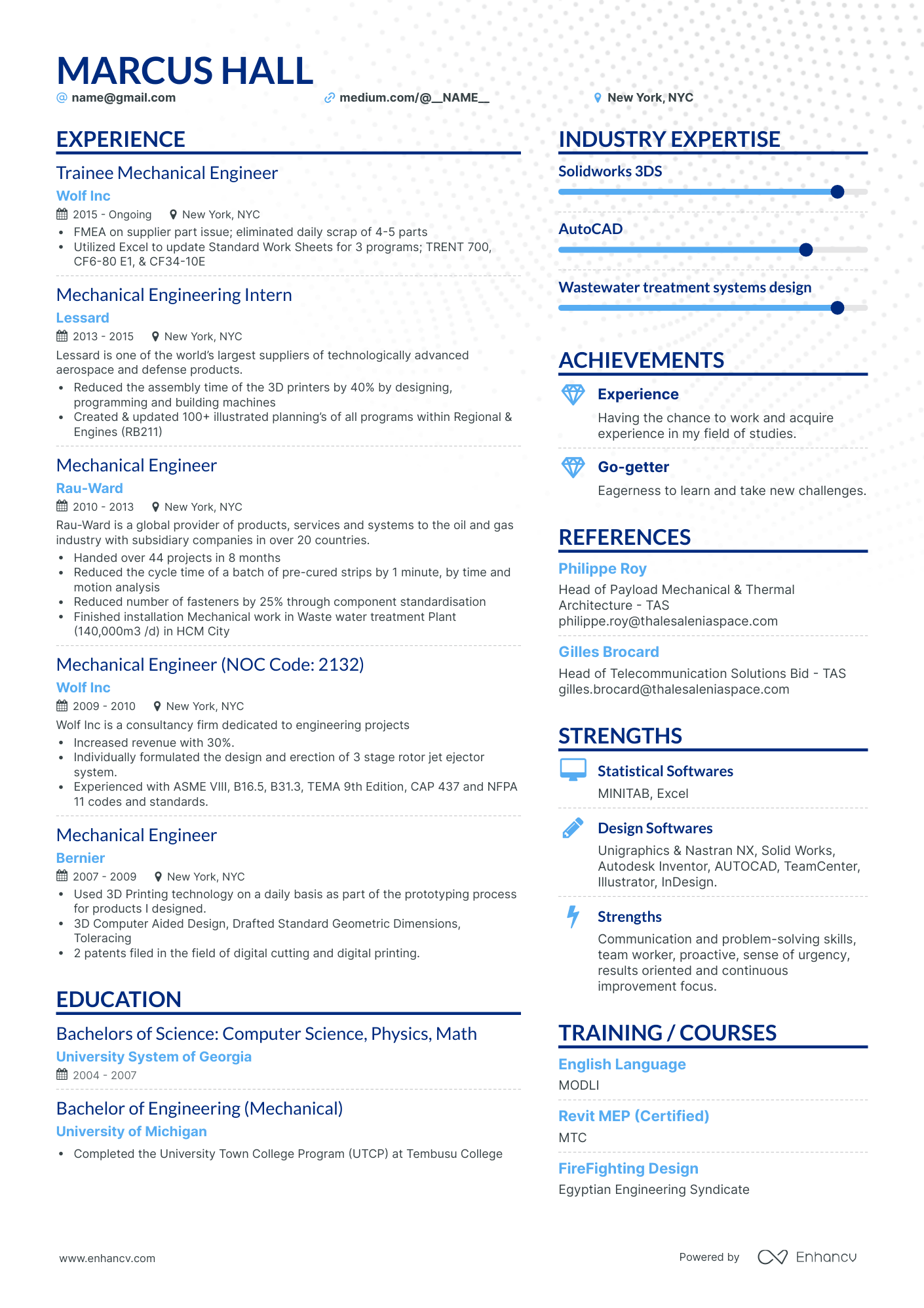 8 Design Engineer Resume Examples & Guide for 2023