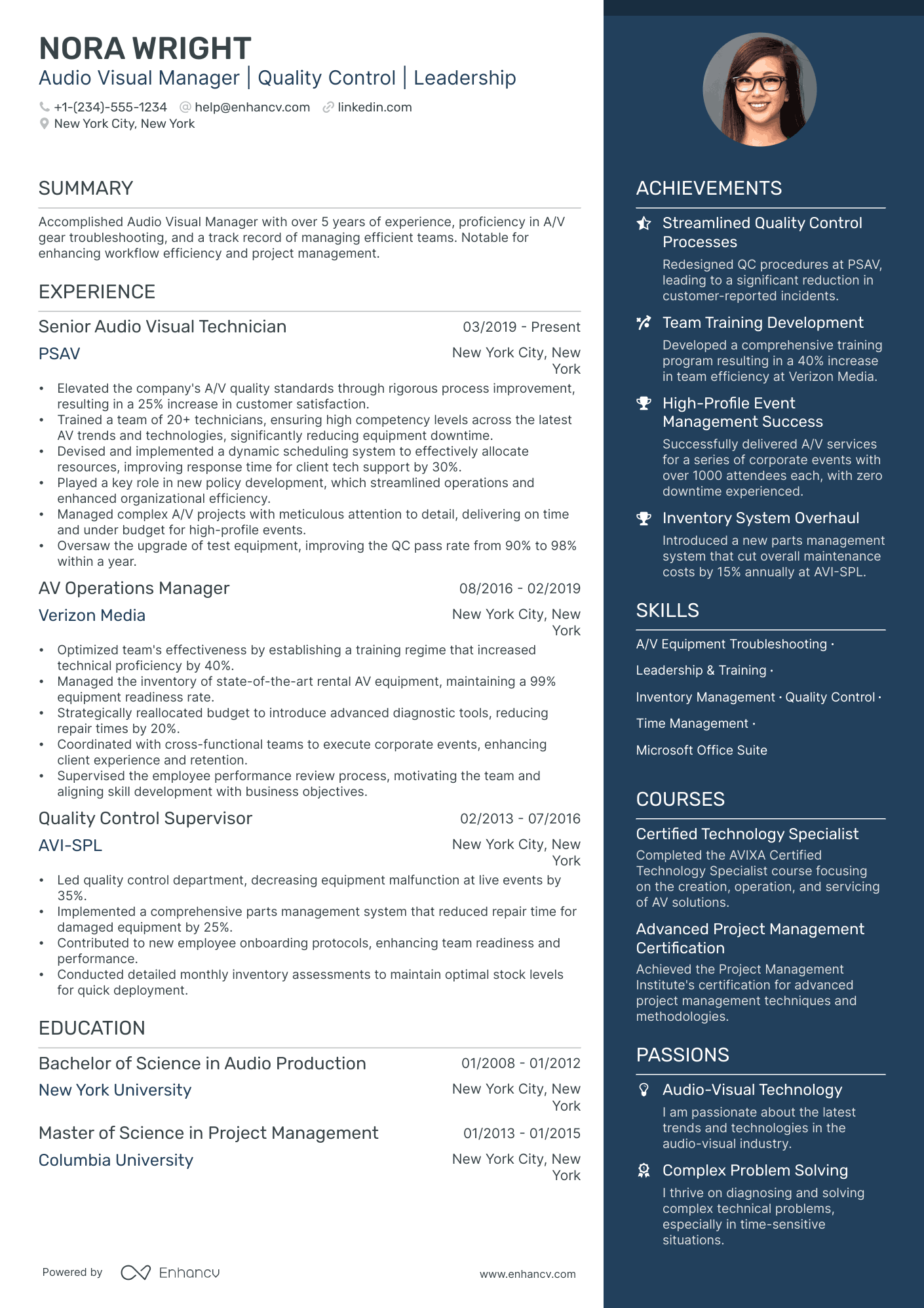 5 Quality Control Manager Resume Examples & Guide for 2024