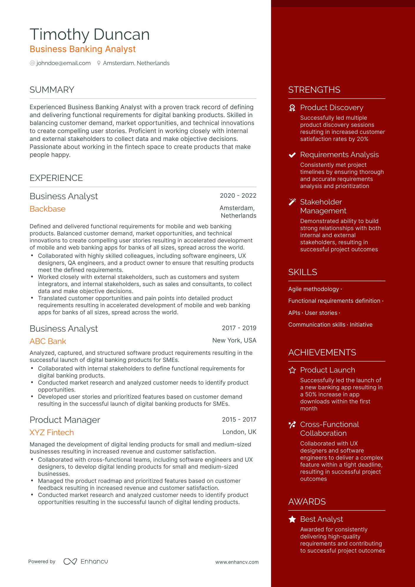 20 Business Analyst Resume Examples & Guide for 2024