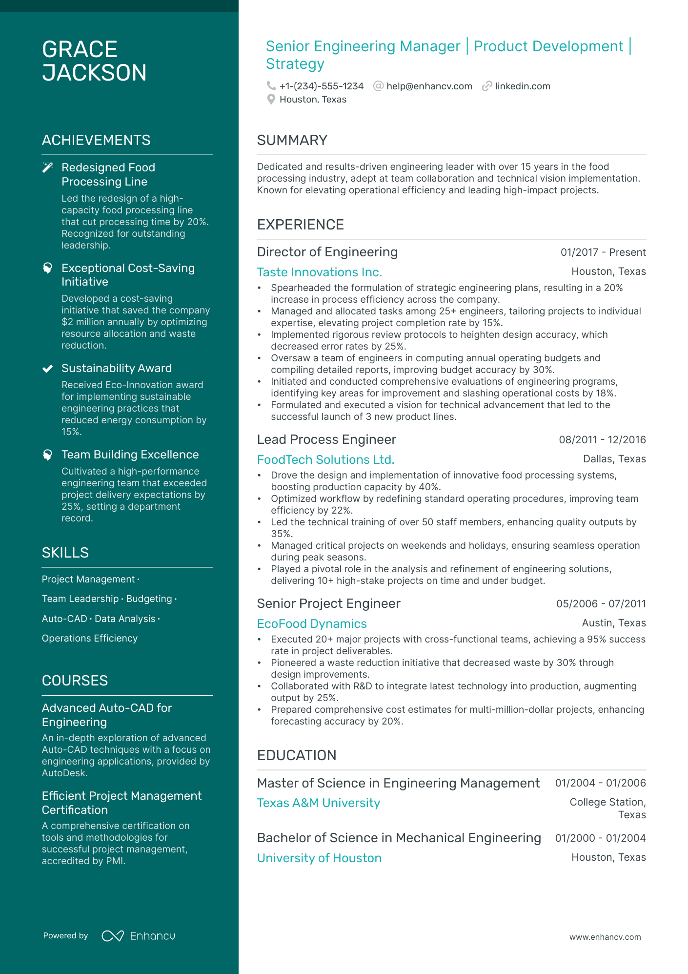 5 Director of Engineering Resume Examples & Guide for 2024